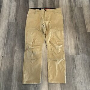 WRANGLER ATG MEN'S Sz 42 X 32 JACKSON UTILITY PANTS Beige Reinforced Knee